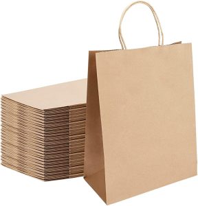 8x4.75x10.5" 100Pcs BagDream Kraft Paper Bags