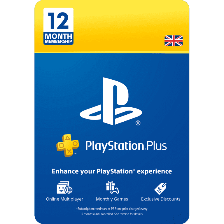 12 Month PlayStation Plus Membership