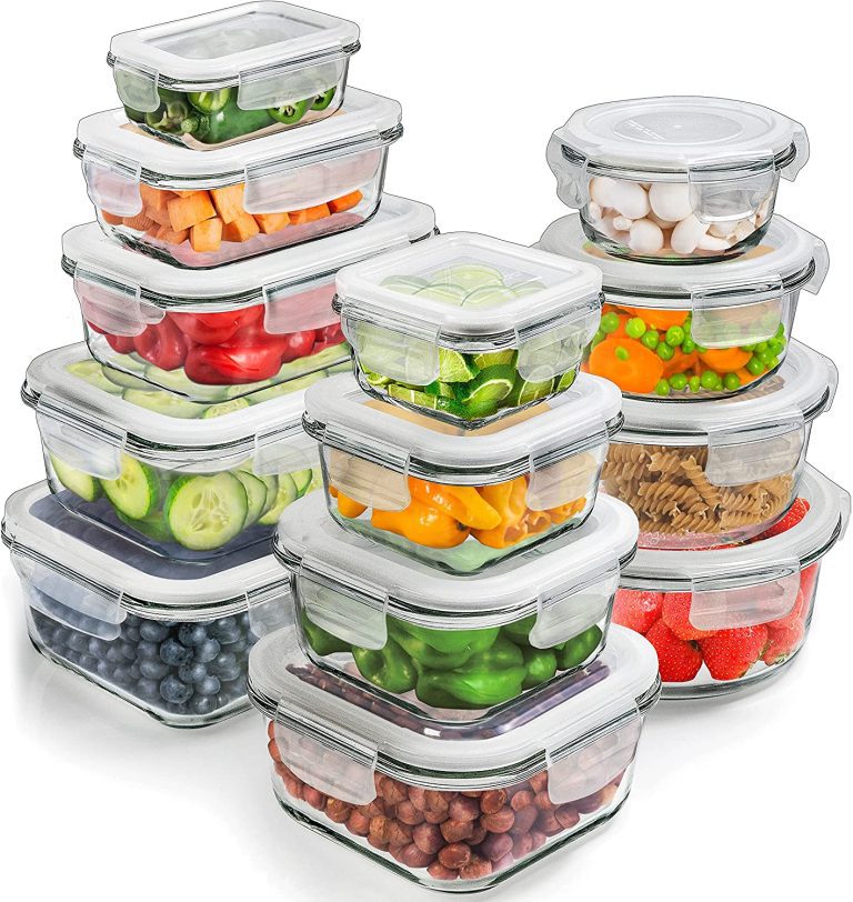 Glass Storage Containers with Lids (13-Pack)