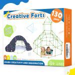 Kids Fort Building Kits 130 Pieces Creative Learning for Building Castles