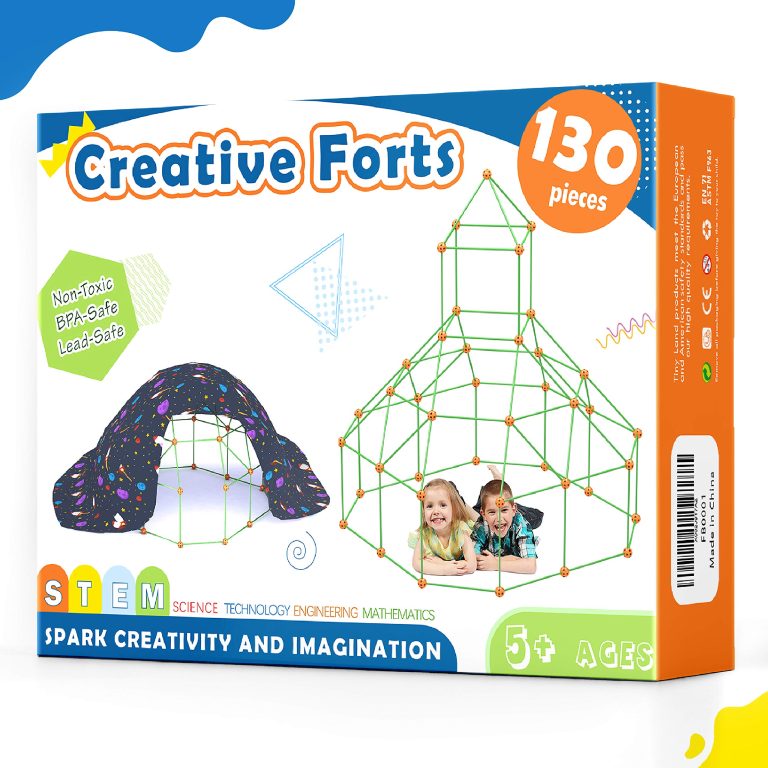 Kids Fort Building Kits 130 Pieces Creative Learning for Building Castles