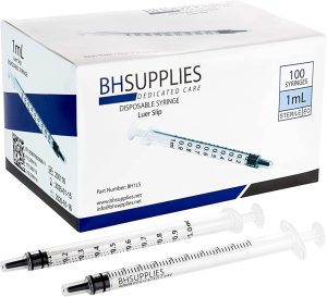 1ml Syringe with Luer Slip Tip