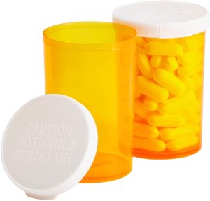 Plastic Prescription Vials Bottles 20 Pack