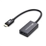 Cable Matters DisplayPort to USB-C & USB-A (DP Alt Mode) Adapter Supporting 4K 60Hz in Black