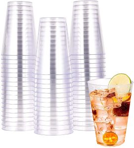 Clear Plastic Disposable Party Cups