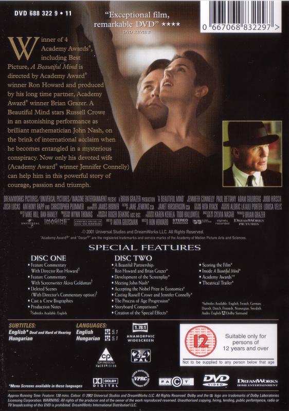 A Beautiful Mind (Two-Disc Awards Edition)