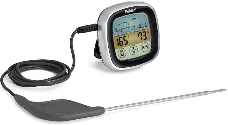 Polder Digital In-Oven Thermometer with Probe & Stainless Steel Cord