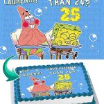 SpongeBob SquarePants Edible Cake Topper Personalized Icing Sugar Sheet