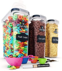 Cereal Container Storage Set with Airtight Lids