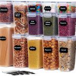 Sets of Plastic Storage Containers with Airtight Lids