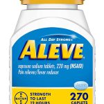 Aleve Caplets Naproxen Sodium Fever Reducer/Pain Reliever