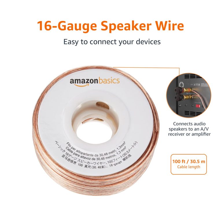 AmazonBasics 16-Gauge Speaker Wire