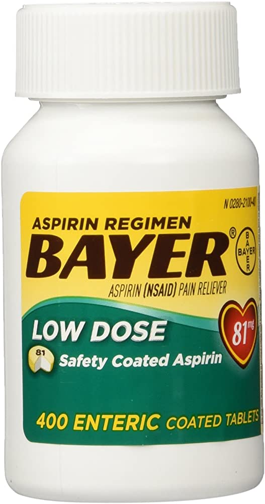 Bayer Aspirin Regimen Low Dose Enteric Coated Tablets