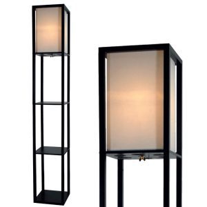 Floor Lamp with Shelves