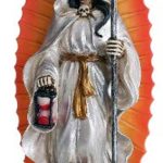 Standing Religious Purification Santisima Muerte Sculpture