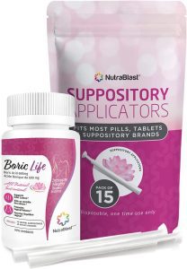 NutraBlast Boric Acid Vaginal Suppositories