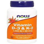 NOW Vitamin D-3 & K-2 Structural Support Softgels