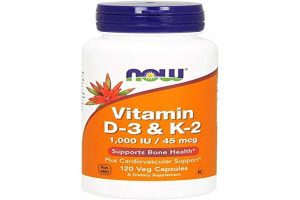 NOW Vitamin D-3 & K-2 Structural Support Softgels