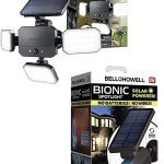 FLOODLIGHT Bell + Howell Solar Powered Motion Sensing