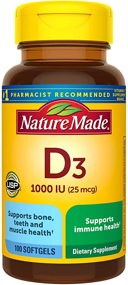 Nature Made Vitamin D 1000 IU Softgels