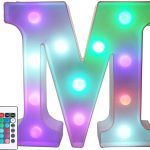 Pooqla Marquee Alphabet Letter Lights with Remote