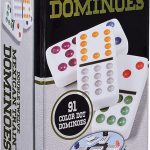 Cardinal Mexican Train Dominoes Double 12 Color Dot