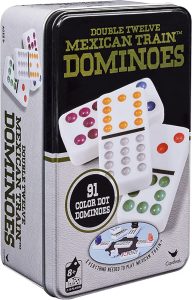 Cardinal Mexican Train Dominoes Double 12 Color Dot