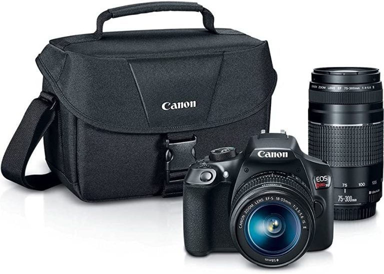 Canon EOS Rebel T6 Digital SLR Camera Kit with EF-S 18-55mm and EF 75-300mm Zoom Lenses