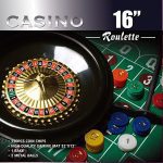 CASINO 16 Inch Roulette Wheel with Layout