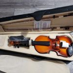 Cecilio CVN-300 Solidwood Violin with D'Addario Prelude Strings