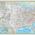 United States USA Classic Laminated Wall Map