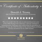 Collectable President Certificate of Authenticity with GOPBOX