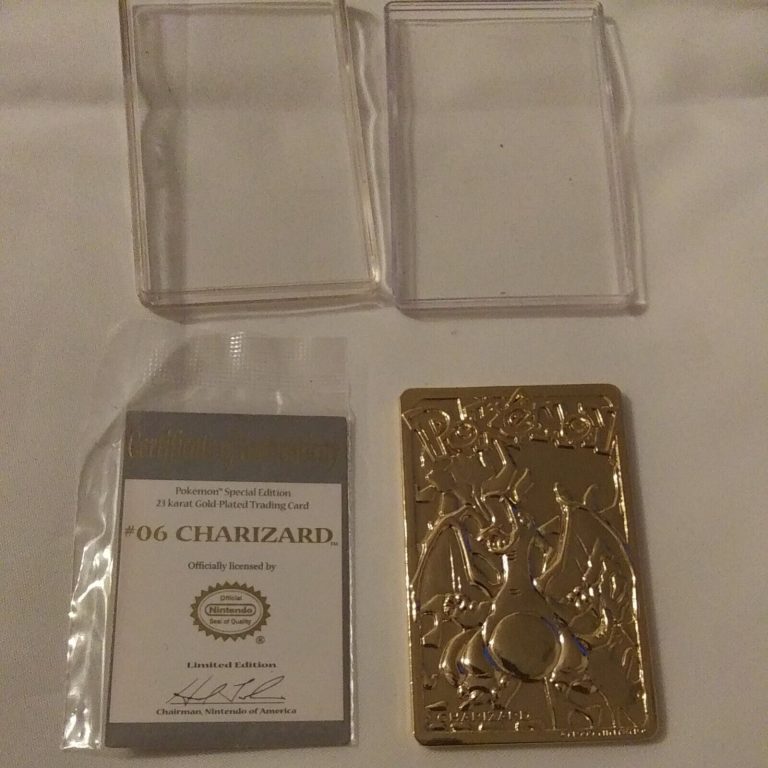 Pokemon Gold Plated Trading Card (Limited Edition)