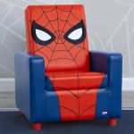 Delta Children Upholstered Chair with Ottoman - Marvel Spider-Man