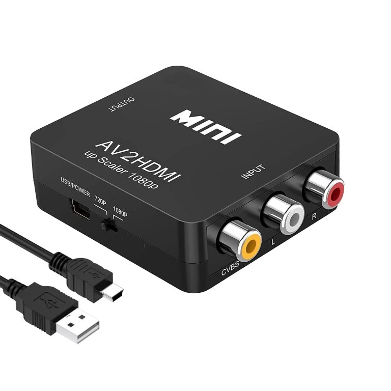 Composite to HDMI Converter Adapter
