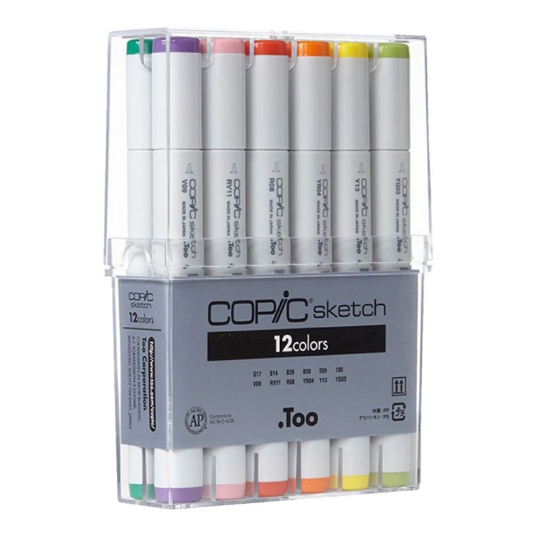 Copic Marker SB12 12-Piece Sketch Set