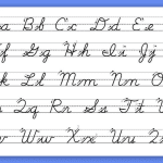 Cursive Alphabet Handwriting for Beginning