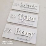 Custom Name Badges Tags with Magnetic Backing