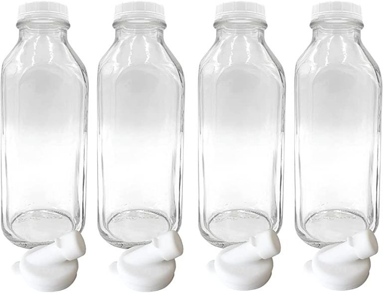 Dairy Shoppe Heavy Glass Milk Bottles