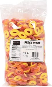 Peach Rings Gummy Candy 5 Lbs