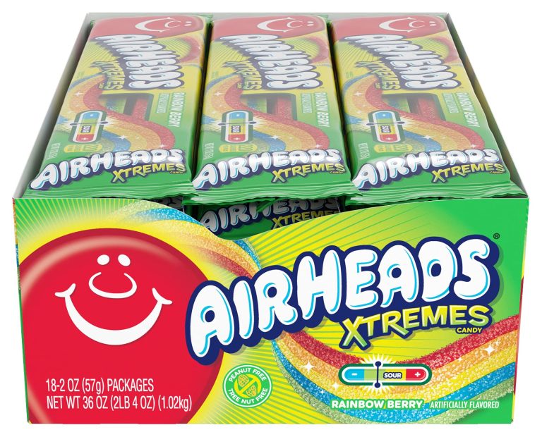 Airheads Xtremes Sweetly Sour Rainbow Berry Melting Candy