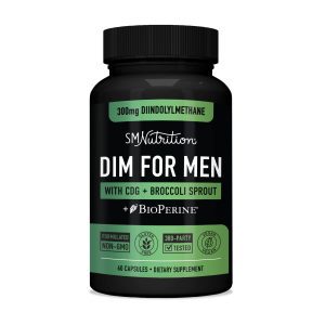 DIM Supplement with BioPerine - Hormone Balance and Estrogen Blocker for Women and Men - Aromatase Inhibitor - Natural Anti-Aging Aid