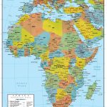 Africa GeoPolitical Wall Map 18x22 Laminated