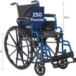 Drive Medical Streak Wheelchair with Swing Away Footrests