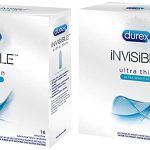 Durex Invisible Lubricated Natural Thinnest