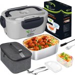 Electric Lunch Box with Removable Stainless Steel Food Containers