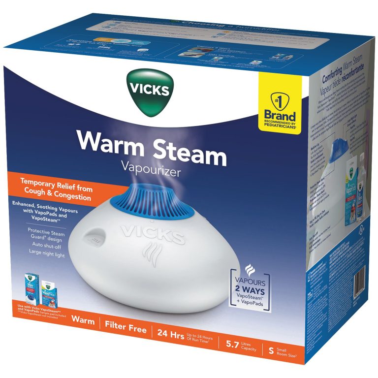 Vicks Vaporizer with Nightlight and Auto Shut-Off for Moisturized Air