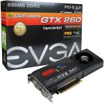 EVGA GeForce GTX 260 Core 216 55nm Superclocked 896 MB PCI Express Video Card