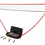 Zume Games Portable Badminton Set with Freestanding Base