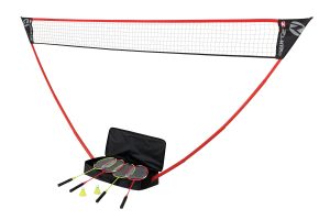 Zume Games Portable Badminton Set with Freestanding Base